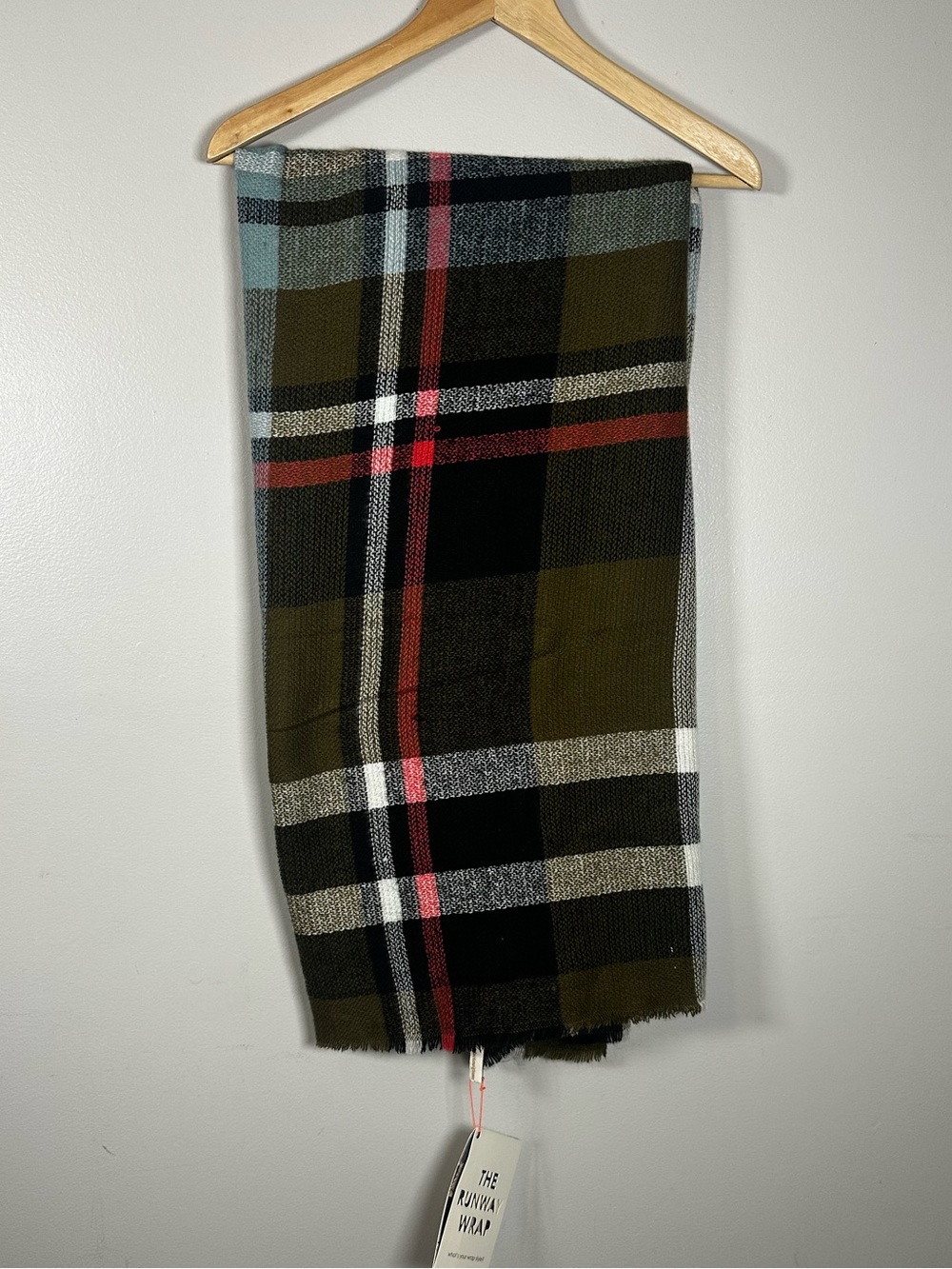 Runway Wrap Plaid Fall Blanket Scarf